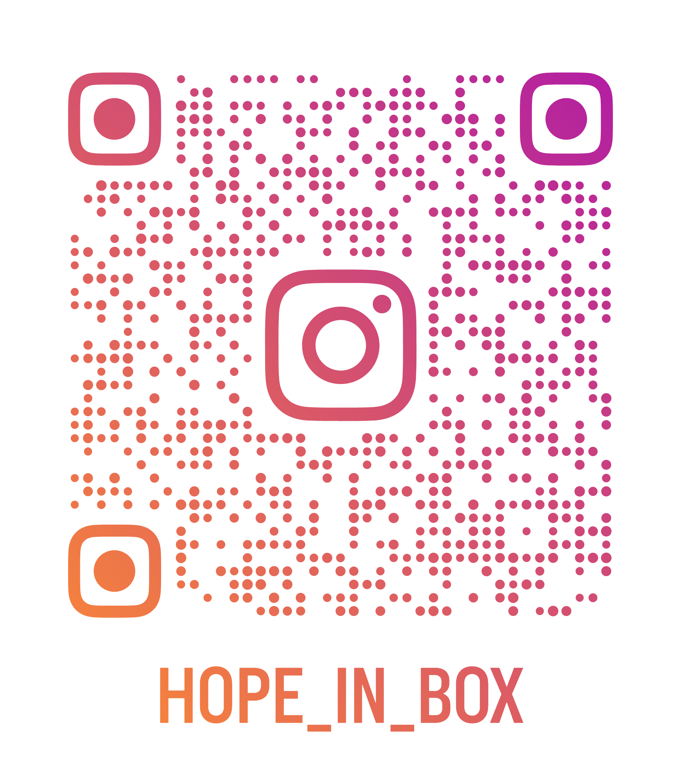 QR code Instagram HopeInBox